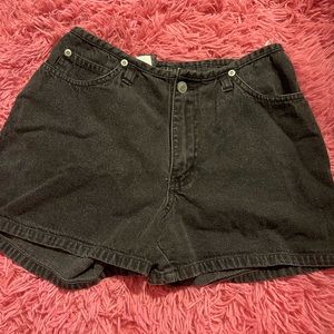black jean shorts 🩳